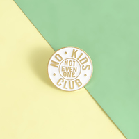 Free Shipping-"NO KIDS CLUB" PINS - Thumbnail 2