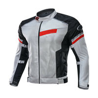 Custom Men Black White Cont Motorcycle Cowhide Genuine Leather Safety Pad jacket - Thumbnail 1