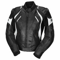 Custom Men Black Color Motorcycle White Linings Real Leather Safety Pads jacket - Thumbnail 4