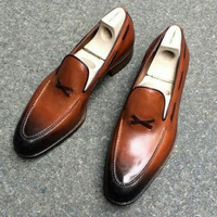 Men,s Brown Shoes, Leather Tussles Shoes,Loafers Shoes  - Thumbnail 1