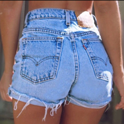 Women design fashion high waist cowboy shorts