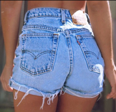 Women Design Fashion High Waist Cowboy Shorts