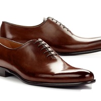 Men's Handmade Brown Leather Shoes, Men Pointed Toe Formal Dress Shoes - Thumbnail 4