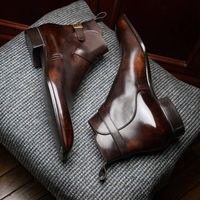 Men's Brown boots,Men's Jodhpurs leather boots,formal boot - Thumbnail 1