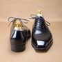 New Handmade Black Narrow Toe Leather Formal Decent Shoes -1