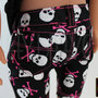 Skull & Crossbones Knee Length Cut-Off Jean Shorts for 18 Inch Dolls - itty.bitty dolls-2