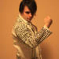 Leather jacket white with black rivet rivets jacket jacket - Thumbnail 2