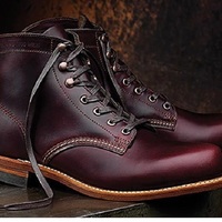 Handmade Men's Burgundy Leather Chukka Ankle Boots, Men Lace Up Designer Boots - Thumbnail 4