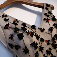 Stylish tulle applique long prom dress formal dress - Thumbnail 1