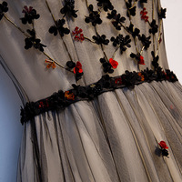 Stylish tulle applique long prom dress formal dress - Thumbnail 2