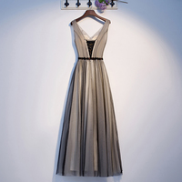 Stylish tulle applique long prom dress formal dress - Thumbnail 3