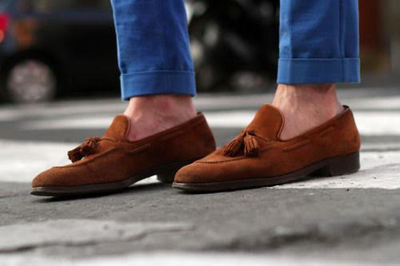 Handmade Men New Stylish Brown Boat Design Decent Wear Formal Shoes