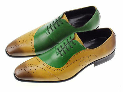 Multocolor Handmade Brogue Casual Wear Occasion Costume Lace Up Shoes