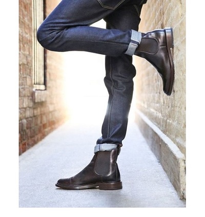 Handmade Men Black Chelsea Boots, Men Leather Dress Boots, Formal Boot Men