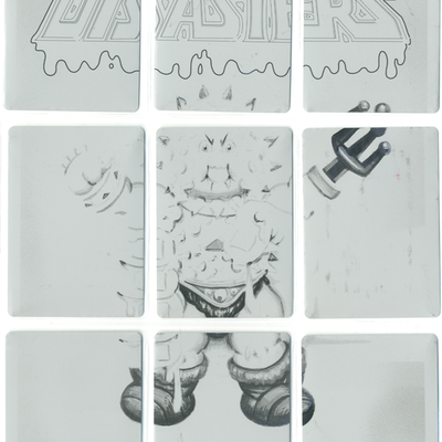 Spikey mikey 9 plate puzzle sets