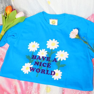 "have a nice world" t shirt - Thumbnail 5
