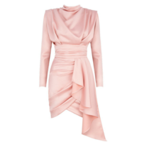 Irregular Sexy Women'S High-Necked Dress - Thumbnail 2