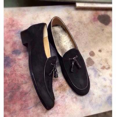 Handmade Men Dress Suede Shoes, Moccasin Shoes for Men, Real Leather Shoes