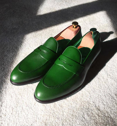 Mens New Handmade Casual Wear Driving Moccasins Shoes, Penny Loafer Slips On Shoes