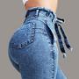 Women Slim Stretch High Waist Jeans-1