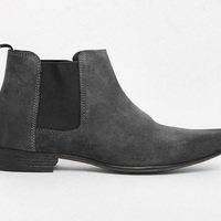New Handmade Men black Suede Chelsea boots, Men casual fashion black ankle boots - Thumbnail 1