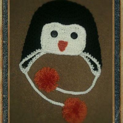 Crochet penquin hat - chilly willy