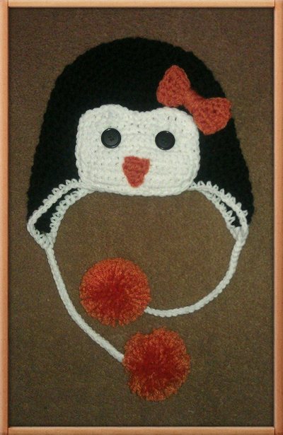 Crochet Penquin Hat - Chilly Willy