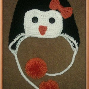 Crochet Penquin Hat - Chilly Willy