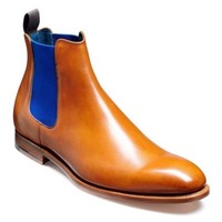 Handmade Men Tan Boots, Chelsea Boot For , Dress Formal Leather Boot - Thumbnail 1