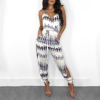 Sling Sexy V-Neck Irregular Jumpsuit - Thumbnail 1