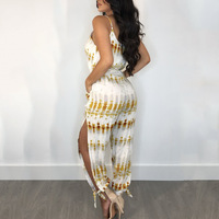 Sling Sexy V-Neck Irregular Jumpsuit - Thumbnail 5