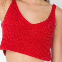 Casual Loose Knit Camisole Shirt - Thumbnail 3