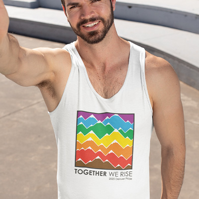 Denver pride 2020 official unisex tank top - Thumbnail 5