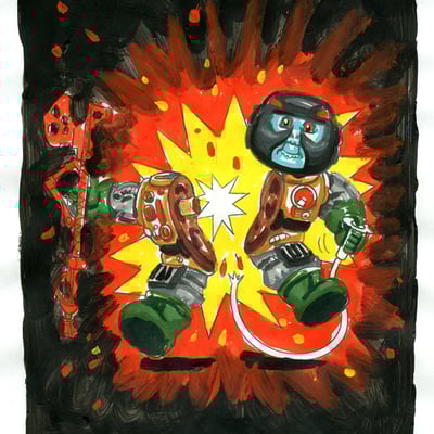 Blasted bill / cam a. kaze color rough - disasters of the universe 2020 - Thumbnail 4