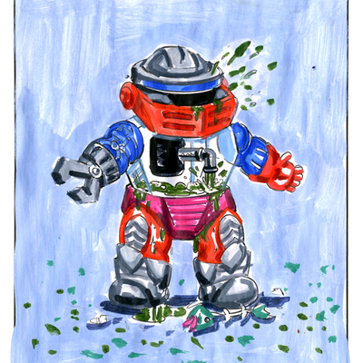 Slobby robby / garbage dispose al color rough - disasters of the universe 2020 - Thumbnail 4