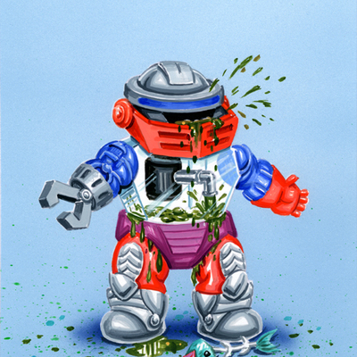 Slobby robby / garbage dispose al final art - disasters of the universe 2020 - Thumbnail 4