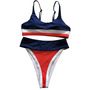 Sexy Solid Color Bikini Set Swimsuit Swimwear-3