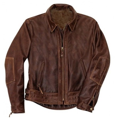 Mens Antique Brown Leather Jacket. Brown Fashion Biker Leather Jacket