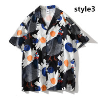 New ulzzang small daisy flower loose couple casual blouses - Thumbnail 3