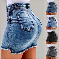 Sexy Bag Hip Denim Skirt - Thumbnail 5