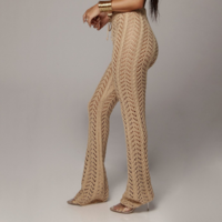 Sexy Knitted Trousers Beach Pants - Thumbnail 3