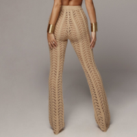 Sexy Knitted Trousers Beach Pants - Thumbnail 4