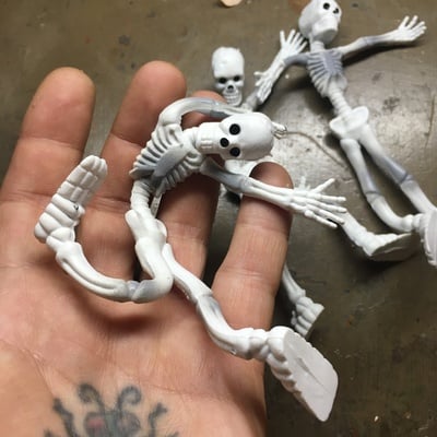 Vintage bendy skeleton