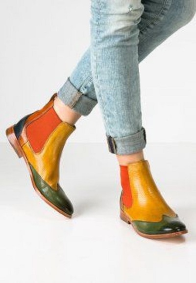 New Handmade Men’s Multi Color Boots, Leather Ankle High Chelsea Dress Slip On Boots