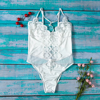 Sexy Fashion Lace Embroidered Splicing Jumpsuit - Thumbnail 6