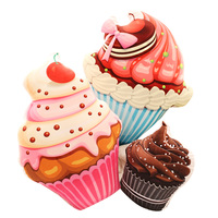 Cartoon cupcake plush cushion ice cream cup cake toy pillow - Thumbnail 2