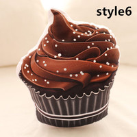 Cartoon cupcake plush cushion ice cream cup cake toy pillow - Thumbnail 9