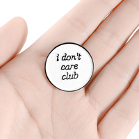 Free Shipping-"I DON'T CARE CLUB" PINS - Thumbnail 2