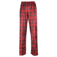 Free Shipping-90s TARTAN SUEDE PANTS - Thumbnail 3