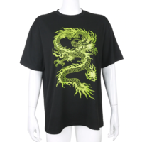 Casual harajuku Drangod Printed Oversized T shirt - Thumbnail 3